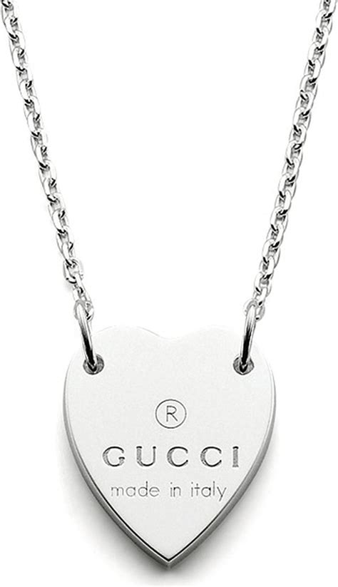 gucci bracelet with trademark heart|heart necklace with Gucci trademark.